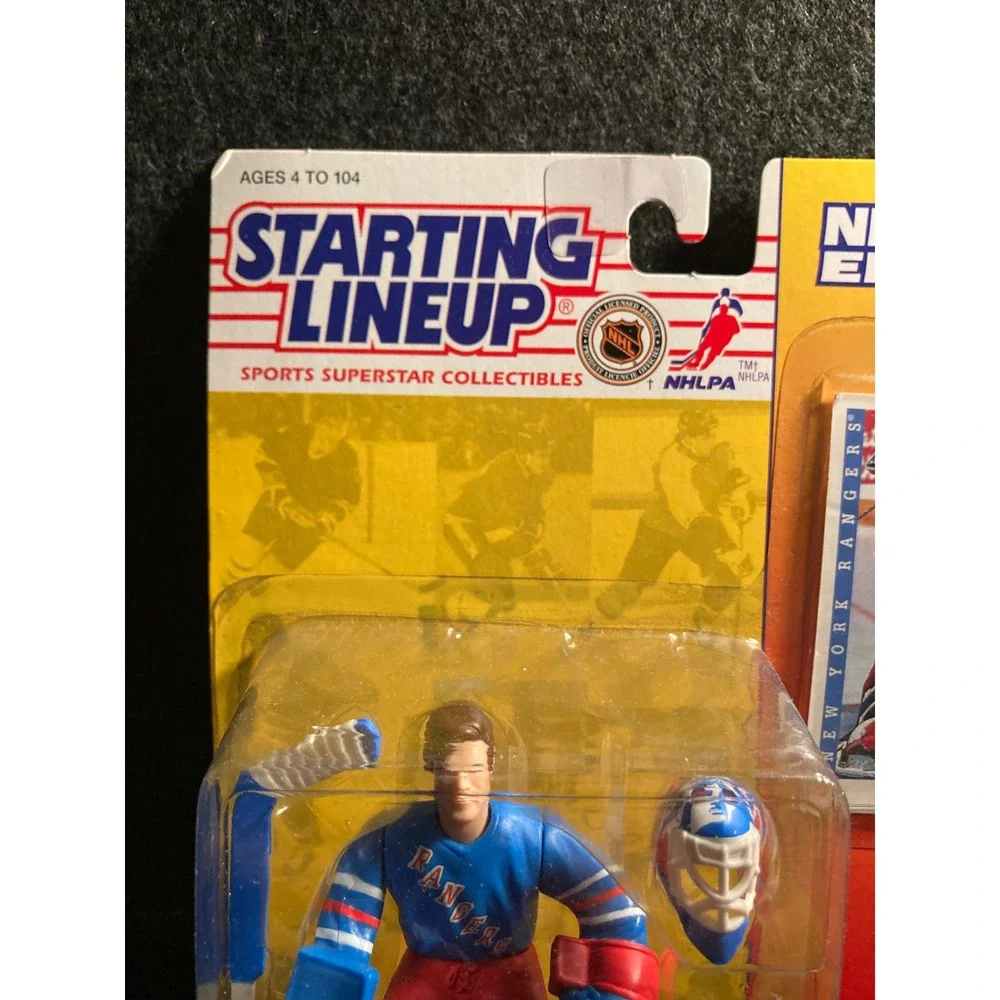 1994 Kenner Starting Lineup Mike Richter New York Rangers NHL Goalie Figure Card